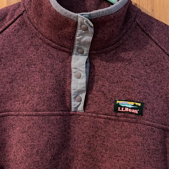 LL Bean Sweater Fleece Pullover - Picture 4 of 13